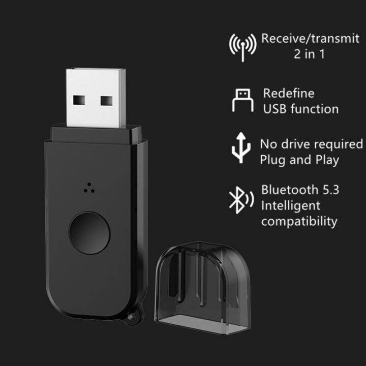 V5.3 Usb Audio Receiver Transmitter 2in1 Aux Usb