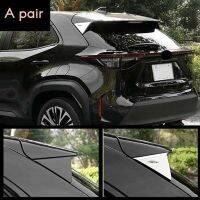 Chrome Rear Window Spoiler Triangle Cover Trim ABS Exterior Side Rear Window Spoiler Triangle Cover Trim for Toyota Yaris Cross 2020 2021