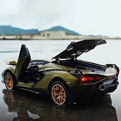 ใหม่ใหม่ Lamborghini Sian Lightning 1:32รถจำลองโลหะรถรุ่นกีฬา Super Racing ของเล่นสำหรับของขวัญเด็ก