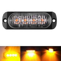 1pcs Car Strobe Warning Light 4SMD Grill Flashing Breakdown Emergency Light Truck Trailer Beacon Lamp LED Side Light For Car 24v