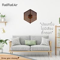 [FudFudAR] นาฬิกาแขวนผนัง รุ่น C004 นาฬิกาติดผนัง นาฬิกา 12 นิ้ว minimal มินิมอล เดินเงียบ ไม่มีเสียงติ๊กตอก นาฬิกาไม้ WOODEN WALL CLOCK สำหรับแขวนผนัง