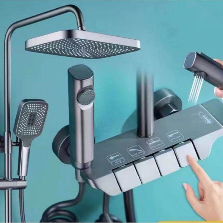 Sincecu Shower Set for Bathroom 4 in 1 Stainless Rain Shower Head