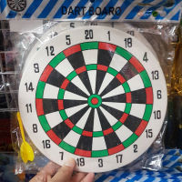 กระดานปาเป้า Dartboard ปาได้ 2 ด้าน พร้อมลูกดอก ขนาด 19.5ซม.แบบนุ่มปักง่าย พร้อมหัวแขวนตะปู  เหมาะสำหรับเด็ก มีบริการเก็บปลายทาง