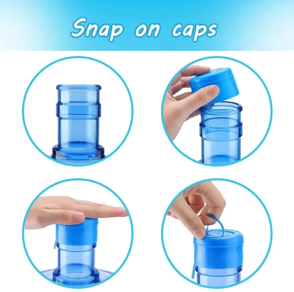 5Pcs Water Jugs Anti-Splash Non-Spill Water Bottle Caps for 55mm 3