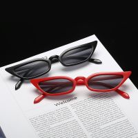 Metal hinge  sunglass small frame sunglasses transparent marine piece cats eye  street shot Accessories