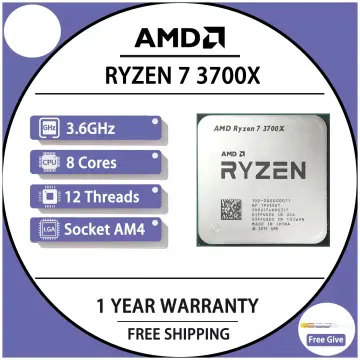 AMD Ryzen 7 3700X CPU, R7 3700X, 3.6 GHz, Eight-Core, Sixteen