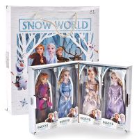 เจ้าหญิงน้ำแข็ง 2 Aisha Anna ตุ๊กตาของเล่นกล่องของขวัญชุดของขวัญ 11 ตุ๊กตาเจ้าหญิงนิ้ว