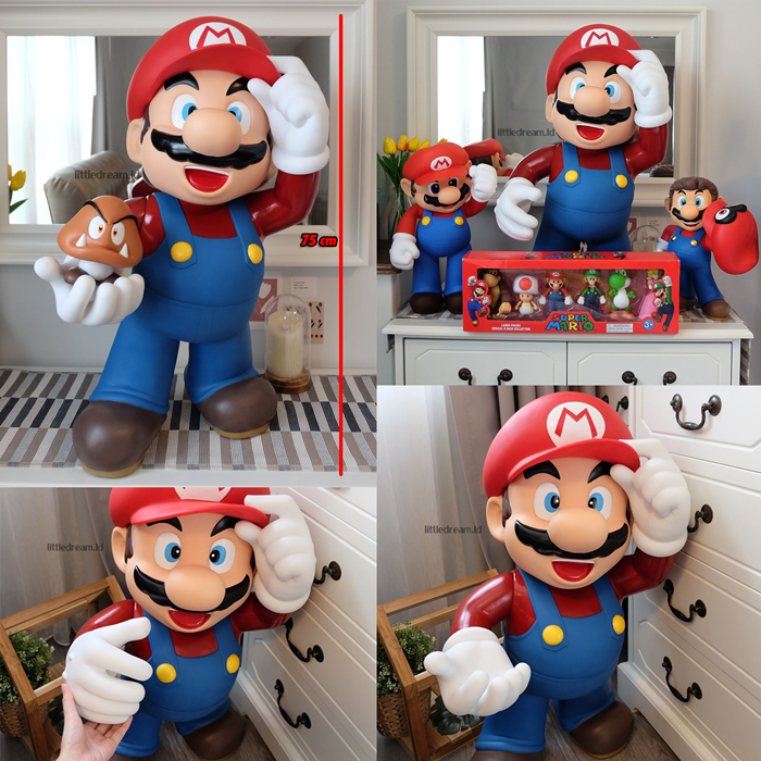 พร้อมส่งทุกไซส์-mario-มาริโอ้-ใหญ่มากก-75-cm-เป็นกระปุกออมสินได้-ลูกค้าทุกคนมีส่วนลดสูงสุด-200-บาท