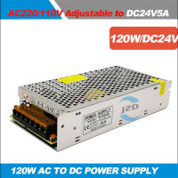 【✆New✆】 pingguij 24V 5a 120W สวิตช์จ่ายไฟสลับ Driver สำหรับแถบไฟ Led Ac100-240v อินพุต Dc24v เอาต์พุต Ac To Dc พลังงานอะแดปเตอร์