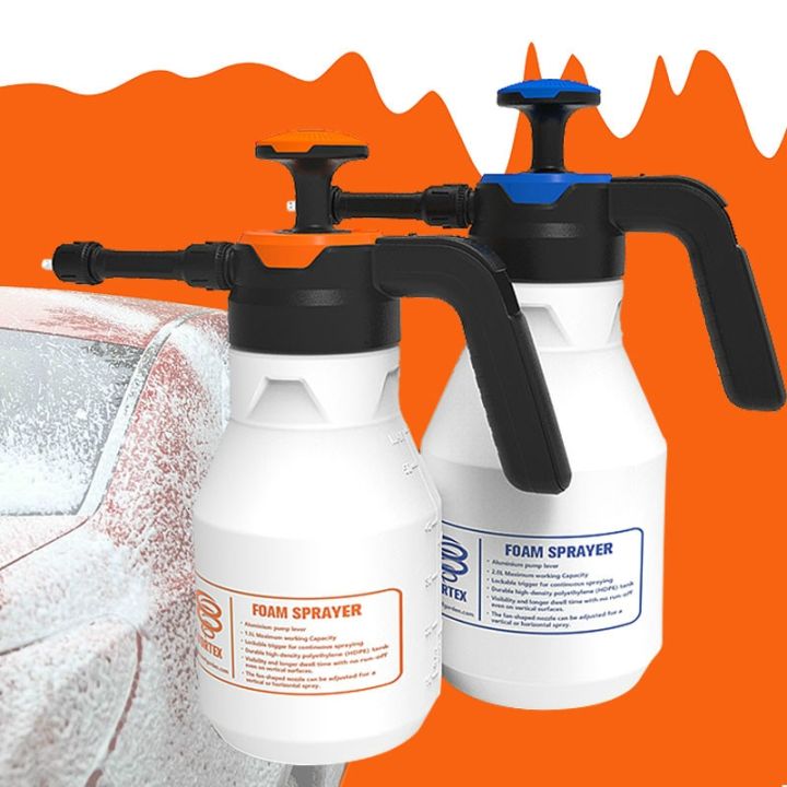 2l-plastic-foam-watering-can-pressure-type-small-scale-sprayer-car-cleaning-high-pressure-watering-can-window-cleaning-tool