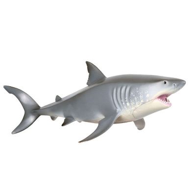 Childrens toys simulation model of Marine animals the great white shark boy toy big giant tooth sharks man-eating sharks model
