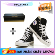 HOT 310 Full box ẢNH THẬT Giày Converse cổ cao màu đen Giày vải nam nữ đẹp