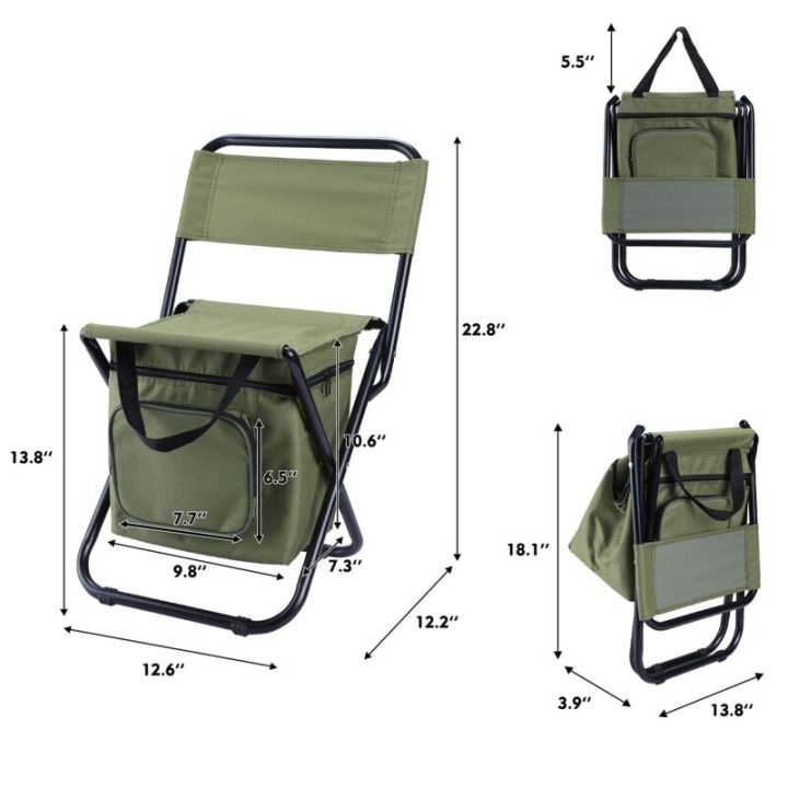 multiftional-outdoor-folding-stool-portable-ice-bag-stool-with-insulation-bag-fishing-stool-beach-chair-lightweight-stool