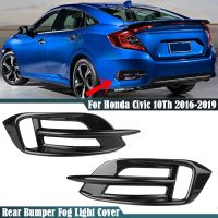 ไฟตัดหมอกฝาปิดตะแกรงหลังรถ1คู่สำหรับ Honda Civic 10Th 2016 2017 2018 2019 Bemper Belakang แต่งรถกระจังหน้าไฟตัดหมอก