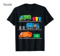 Kaus Hadiah Mainan Truk Sampah Dump Bin Lucu Kaus Hadiah Ulang Tahun Kustom Remaja Aldult Cetakan Digital Uniseks S-4XL-5XL-6XL