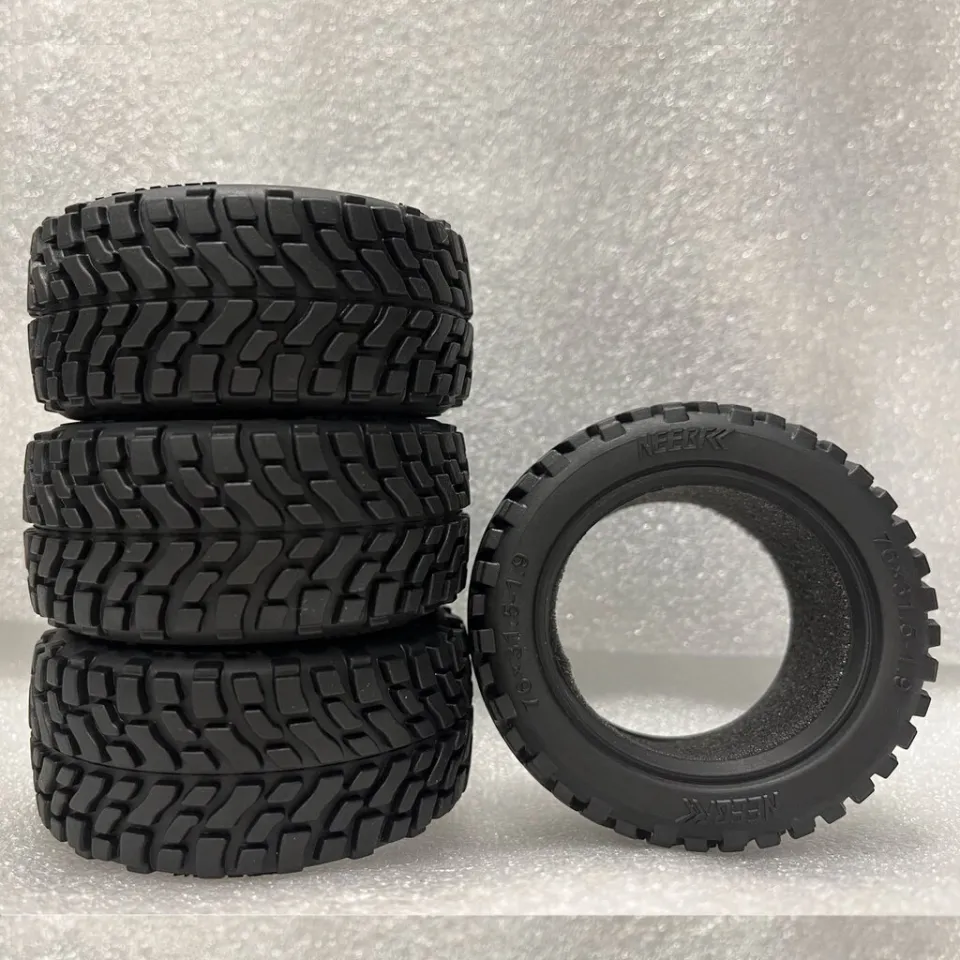 1.9 inch 75mm Off Road Buggy Rubber Tires Wheel 12mm Hex Hubs for