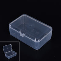 Lon New Small Transparent Plastic Storage Box clear Square Multipurpose display