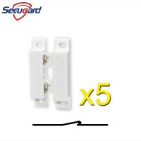 【LZ】♈☈✈  Wired Door Sensor Window Detector Alarm 5 pcs Door Magnet Detectors For Home Burglar Security Alarm System