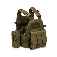 Nylon Molle Tactical Vest Body armor Hunting Plate Carrier 6094 M4 Pouch Combat Gear Camo Military Army Vest Accessories