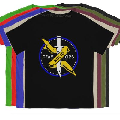 Team Ops Online T-Shirt Men Metal Gear Solid V The Phantom Pain Vintage Cotton Tee Shirt Camisas Men T Shirts T-shirts Unique