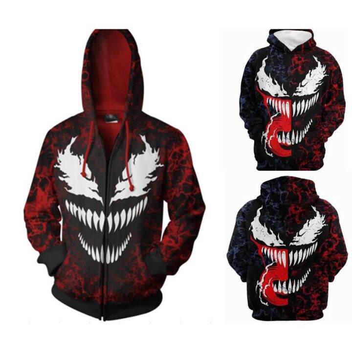 เสื้อกันหนาวมีฮู้ดลาย-marvel-venom-spider