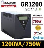 UPS (เครื่องสำรองไฟฟ้า) ABLEREX GR1200 (1200VA/750WATT) WITH LED DISPLAY ประกัน 2 ปี ของแท้