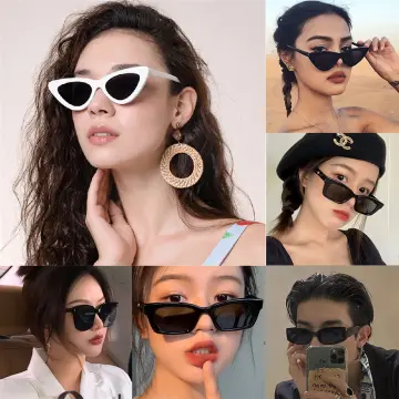 Cat Eye Retro Shades Sunglasses 20 Sun Small UV400 Triangle Sunglasses |  eBay