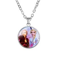 Frozen New ice and snow jewelry necklace Princess isanna series kids cartoon Pendant Necklace NX