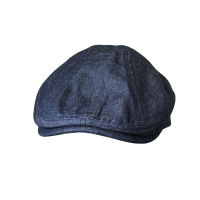 Spring And Summer Casual Men Flat Summer Linen Beret Hat Woman Dark Blue denim Breathable Cap Duckbill Driving Hats BLM268