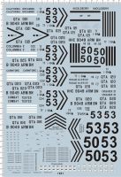 Precision Scale Detail Up 116 M1A1 Ams Tank Markers Model Kit Marine Decal