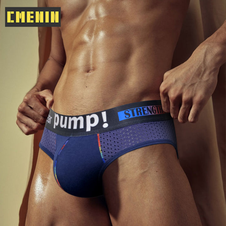 cmenin-pump-1pcs-แฟชั่นผ้าฝ้ายชายเซ็กซี่กางเกงชั้นในชายกางเกงเอวต่ำสลิปกางเกงในชายจ็อกสแตรปกางเกงในชาย-mp292