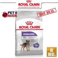 นาทีทอง !!! ส่งฟรี Royal Canin Mini Sterilised 8Kg  สูตร หมาทำหมัน ควบคุมน้ำหนัก 8 kg (หมาทำ หมัน)