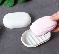 Soap Dish with Lid Oval Soap Box Super Sealed Storage Box Waterproof Travel Home Bathroom Soap Storage Box Plastic Soap Box Soap Dishes