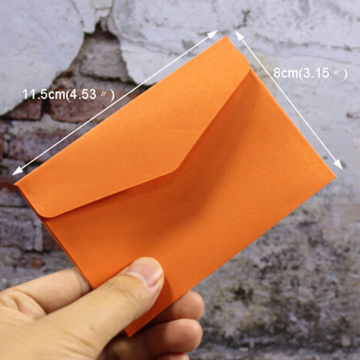 baoda-ซองจดหมายเชิญงานแต่งงานโปสการ์ดสีลูกกวาด10ชิ้นซองกระดาษขนาดเล็ก