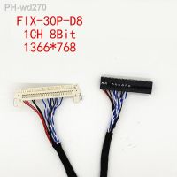 FIX-30P-D8 1CH 8Bit LVDS Cable for LG AU Chi Mei Sharp 30pin 400mm 1m 32Inch LCD