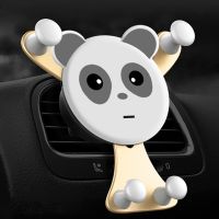 Universal Panda Smartphone Phone Holder Auto Air Vent Phone Stand Mount 360 Mobile Cell Car Phone Holder For Iphone In Car