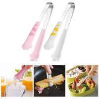 Cute Cat Paw Shape Food Tongs Serving Food Ice Cube Fruits Sugar Barbecue GrIlling Tong Kitchen Cooking Accessories