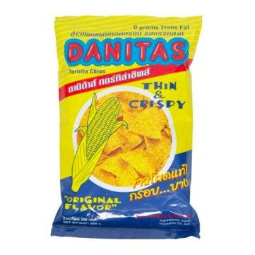 📌 Danitas Torilla Chips 200g ดานิต้าส์ ทอร์ริล่าชิฟส์ 200 กรัม ข้าวโพดแผ่นทอดกรอบรสธรรมชาติ (จำนวน 1 ชิ้น)