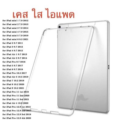 ยาเม็ด เคสใส for iPad 12.9/Pad Air 4/iPad 11/9/8/7/Air 3/Air 2/Air 1/Mini 6/5/4/3/2/1/iPad 2 3 4 ปกหลังนุ่ม