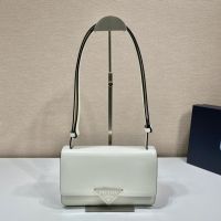 Prada Emblème brushed-leather bag  Shoulder Bag