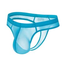 Transparent ice silk Ultra-thin mens bikini underwear nylon Underwear Sexy jockstrap bikini briefs