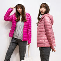 利XiaoSongShu Women Casual Coat 90% White Duck Down Jacket Hooded Windproof Autumn Warm Winter S-5XL