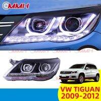 สำหรับ Volkswagen Tiguan Modify อัพเกรดไฟ Led (2009-2012) ไฟหน้าสำหรับ ไฟหน้า โคมไฟหน้า Headlamp Headlight ไฟหน้า​โปรเจค​เตอร์​ โคมไฟหรถยนต์ เลนส์กระจก​ head lamp