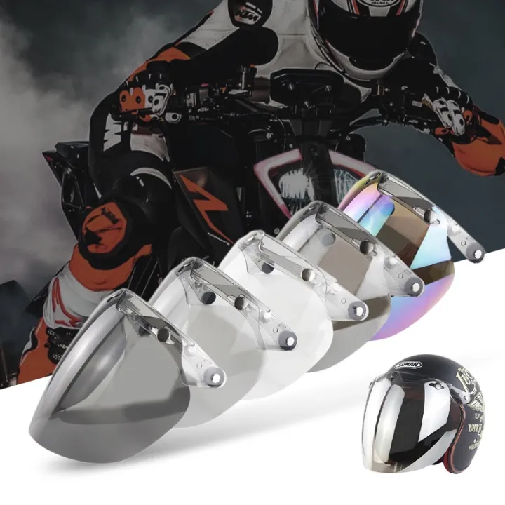 Helmet Visor Replacement for Motorcycle Wind Shield Protector Straight