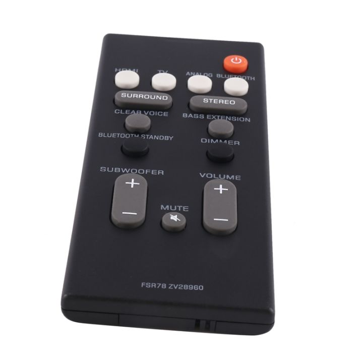 replacement-remote-control-fsr78-zv28960-for-yamaha-yas-106-yas-207-ats-1060-yas-107-ats-1070-bluetooth-soundbar-system