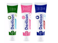 (มีคูปองส่งฟรี/ 150 กรัม )  DENTICON  เดนติคอน ยาสีฟัน คิวเท็น 150 กรัม  3 เเบบ