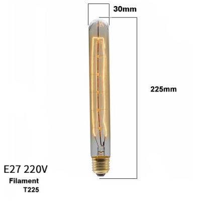 หรี่แสงได้ E27หลอดไฟ AC เอดิสันย้อนยุค110V 220V 40W วินเทจเอดิสัน ST64 G80 G95 T225 T300หลอดไส้หลอดไฟ LED หลอดไฟเอดิสัน