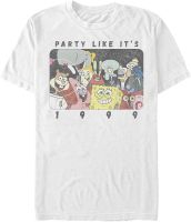 Nickelodeon Mens Big &amp; Tall Party Bob T-Shirt