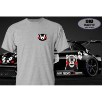 （พร้อมส่ง）T-shirt  เสื้อยืด RACING เสื้อซิ่ง [เทา] [KUMAMON]