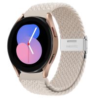 [HOT EWSGWJKKAI HOT] 20/22มม. สำหรับ Samsung Galaxy Watch 5 /Pro/ 4 /Classic/ 46มม. /Active 2 Gear S3สร้อยข้อมือถักยืดหยุ่น Huawei Gt/ 2/GT2/3 Pro สายรัดข้อมือ